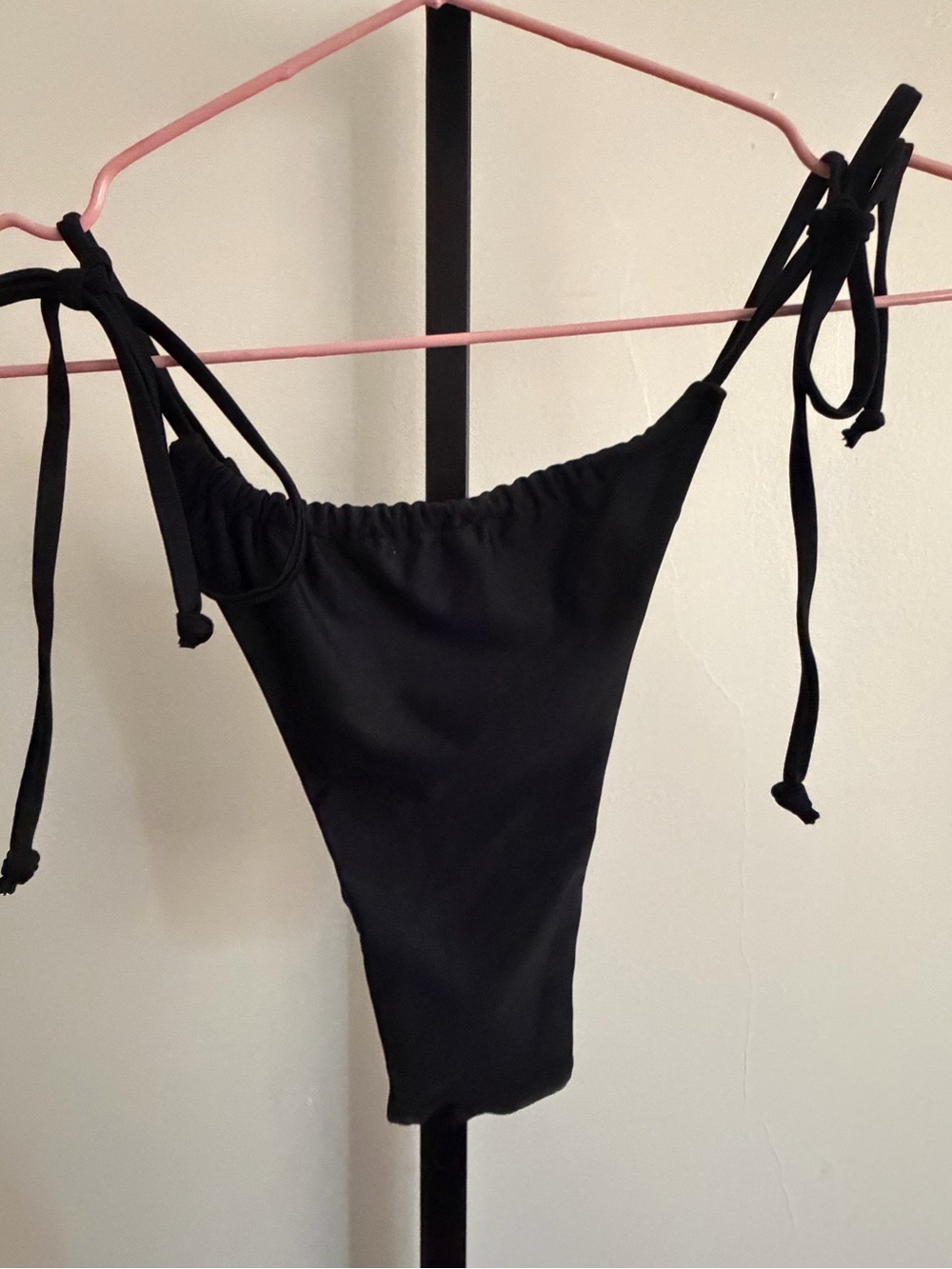 Black Tie-Side Women's Bikini Bottom - Classic Swimwear